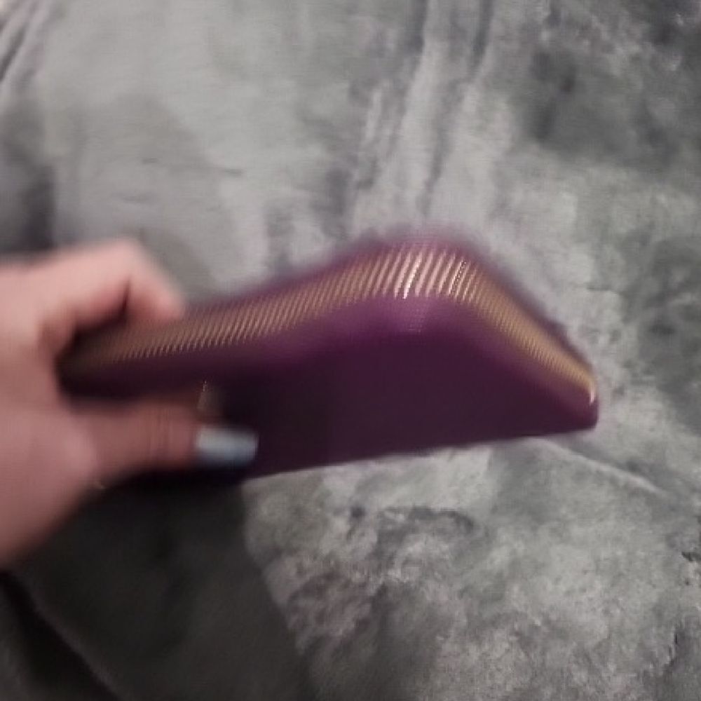 Furla Plum Textured Wallet - Picture 11 of 11